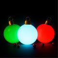 HoliGlow 3-Pack Giant Light-Up Christmas Ornaments – 3 20" LED Red, Green, & White Outdoor Decorations /