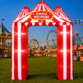Halloween Circus Inflatable Arch with LED Lights Yard Decoration / Weather-Resistant Fabric,Ideal for