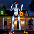 12 ft Inflatable Sitting Skeleton